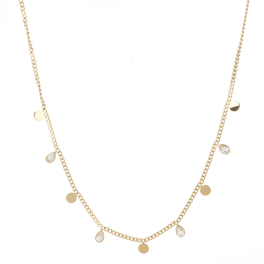 lady's necklace steel gold 0164769