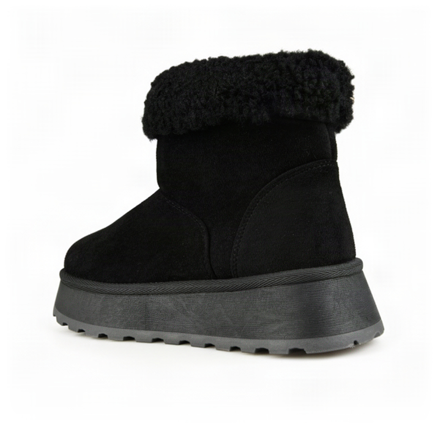botine damă textil negru 0163246