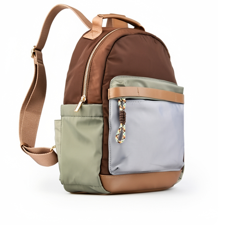 rucsac damă textil maro 0163124