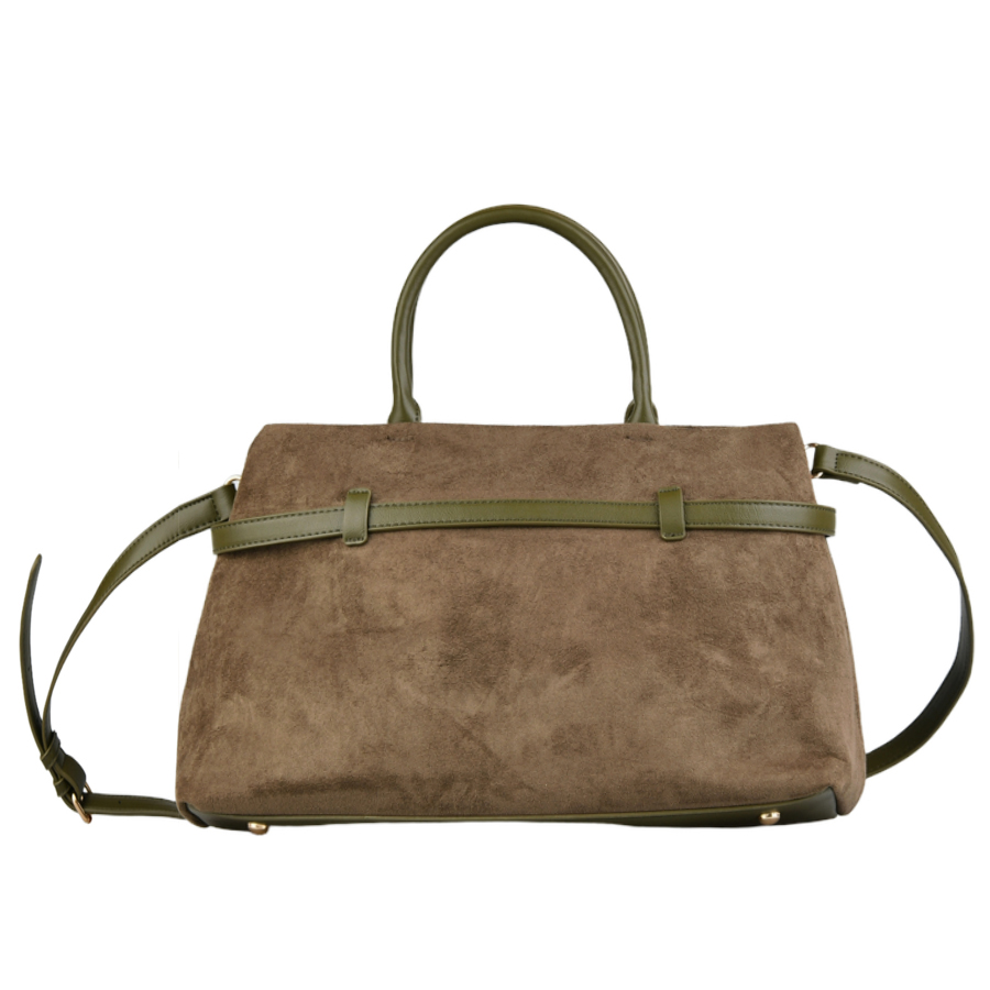 geantă damă textil/piele ecologică verde 0162410