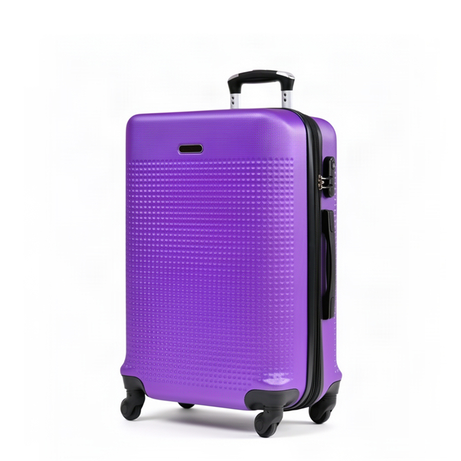 medium suitcase ABS plastic purple 0163688
