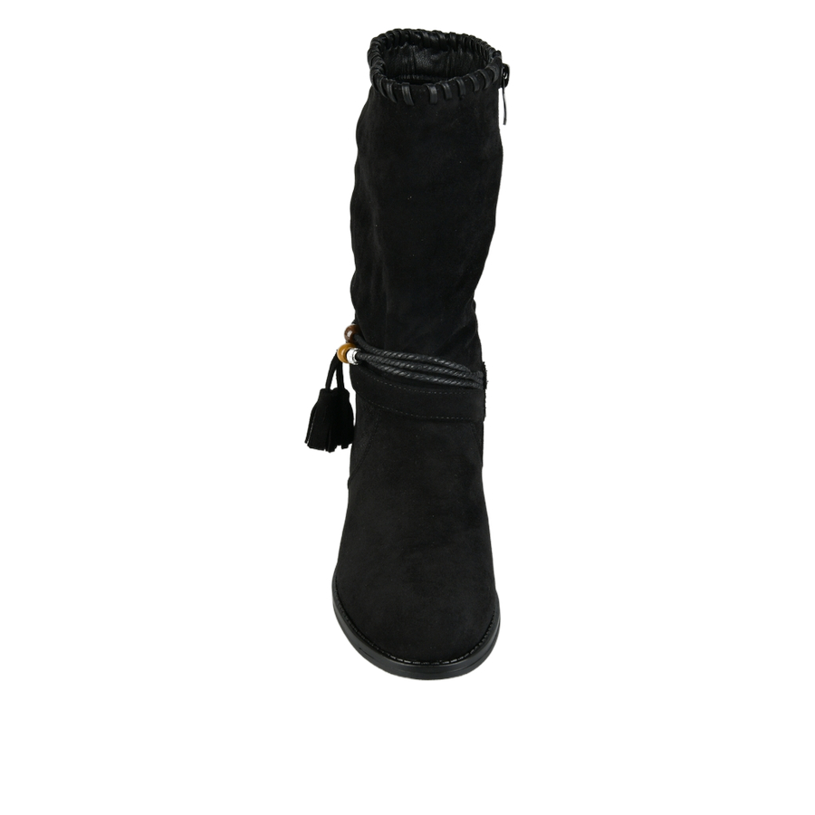 botine damă textil negru 0162782