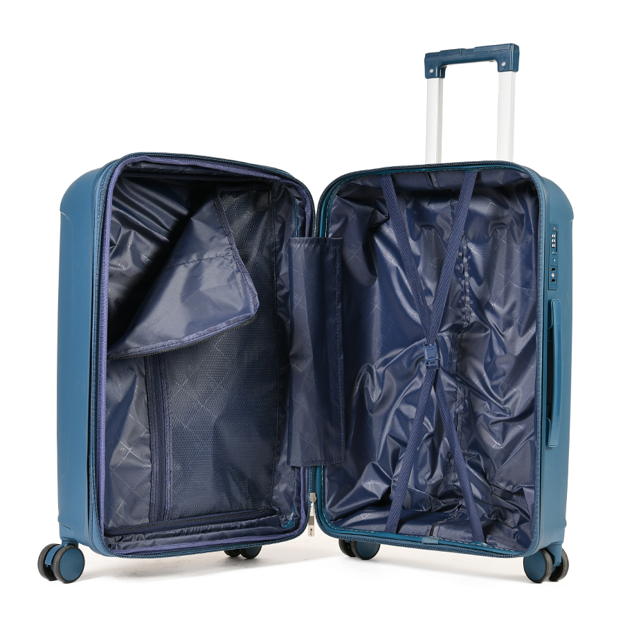 medium suitcase polypropylene tŭmno sin dark blue 0161572
