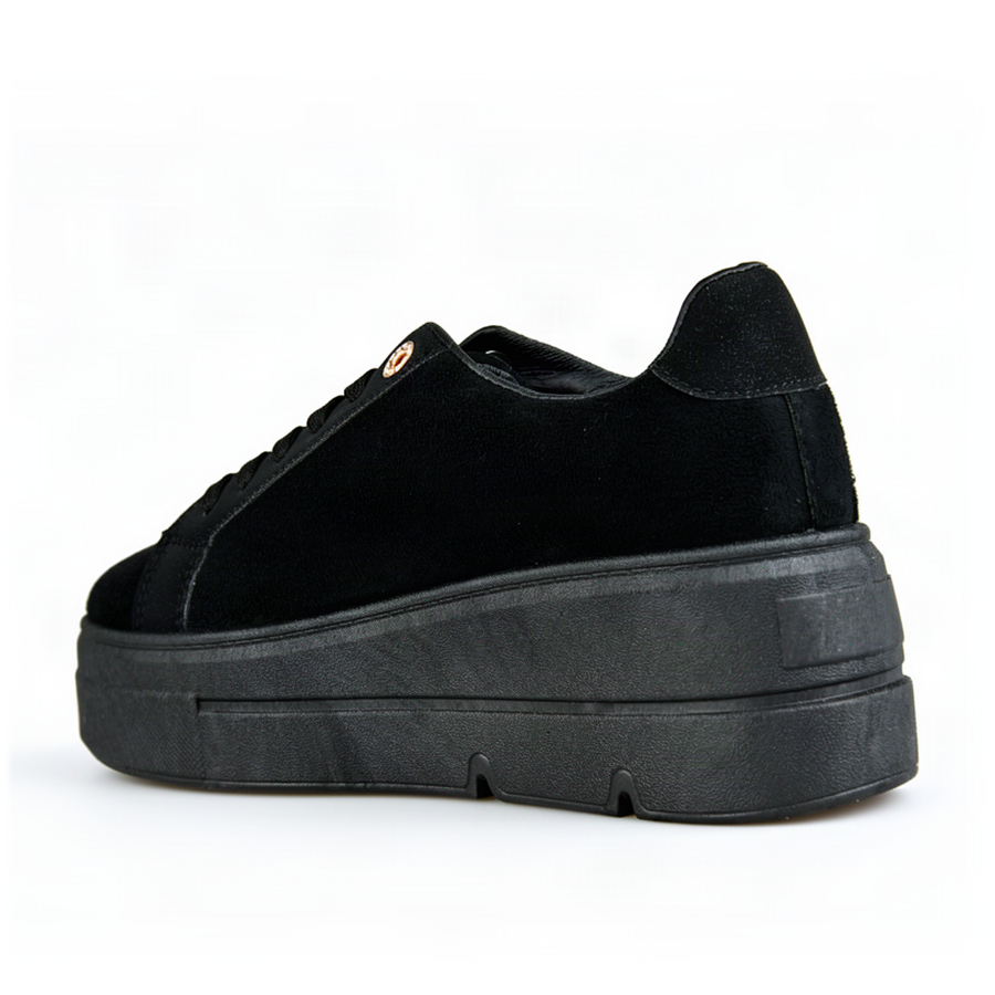 adidași damă piele ecologică/textil negru 0163309