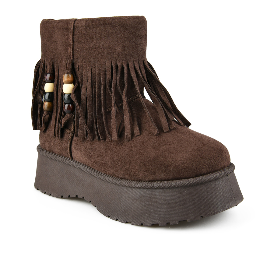 botine de zăpadă damă textil maro 0163355