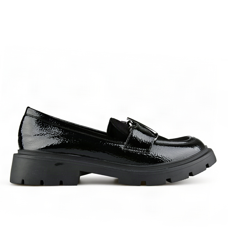 lady's shoes textile/synthetic leather black 0163005
