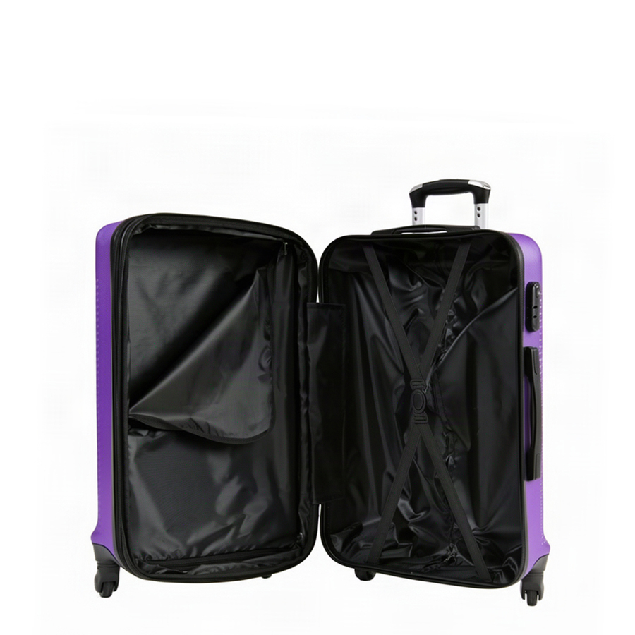 small suitcase ABS plastic purple 0163687