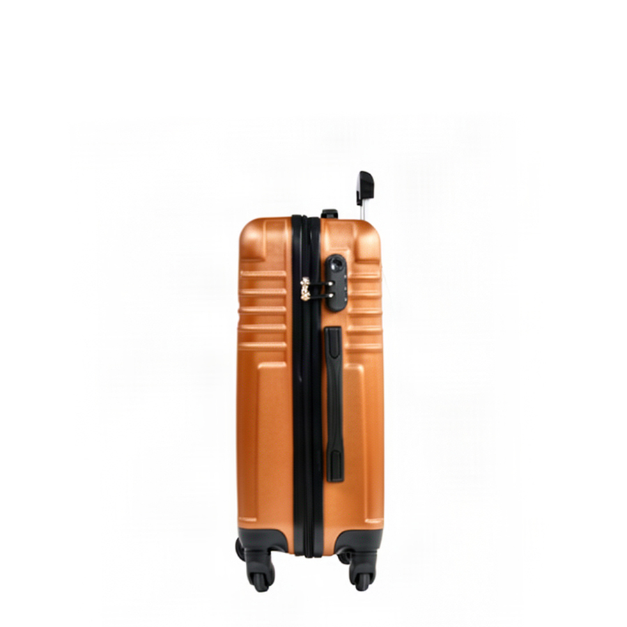 small suitcase ABS plastic brown 0163681
