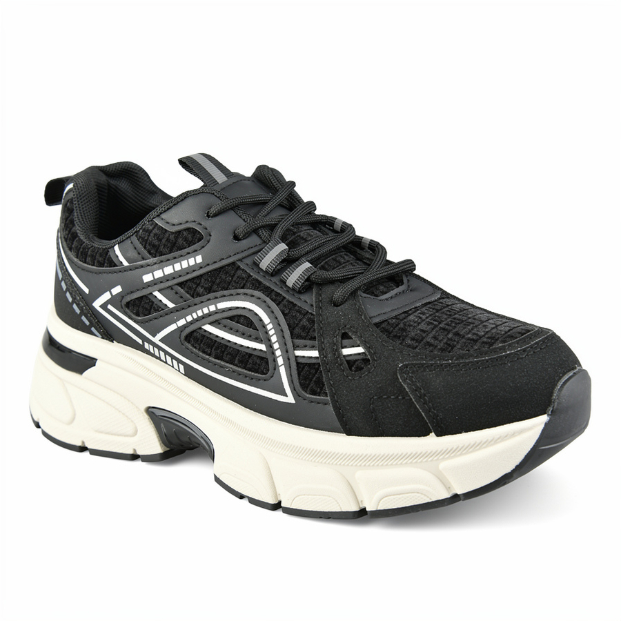 adidași damă piele ecologică/textil negru 0162726