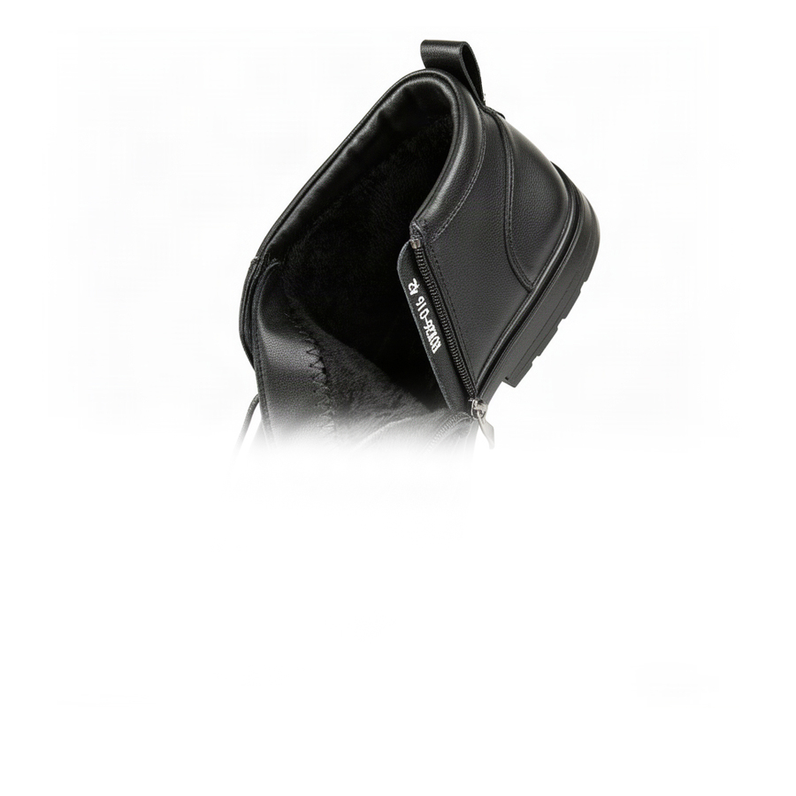 botine bărbați piele naturală negru 0162768