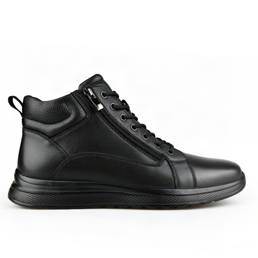 botine bărbați piele naturală negru 0162767