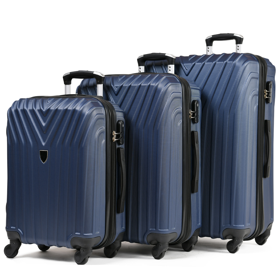 big suitcase ABS plastic tŭmno sin dark blue 0163674
