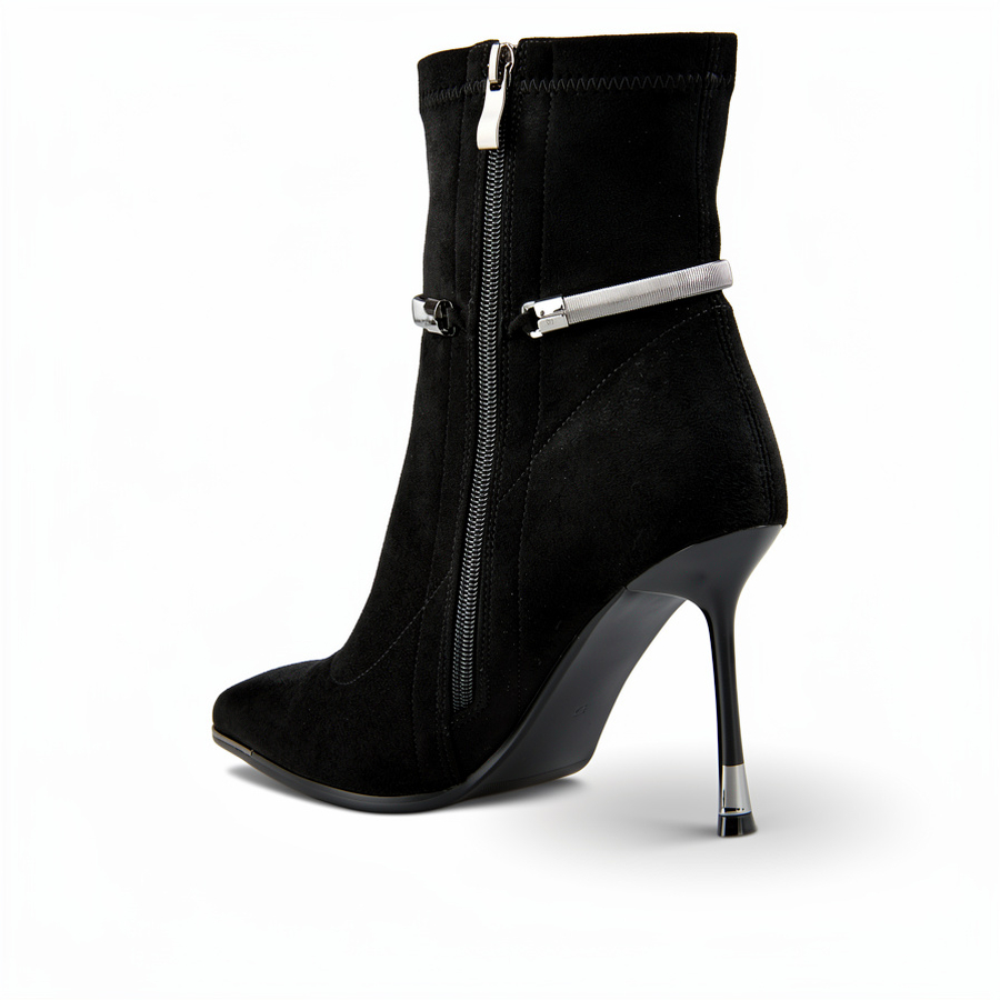 botine damă textil negru 0162066
