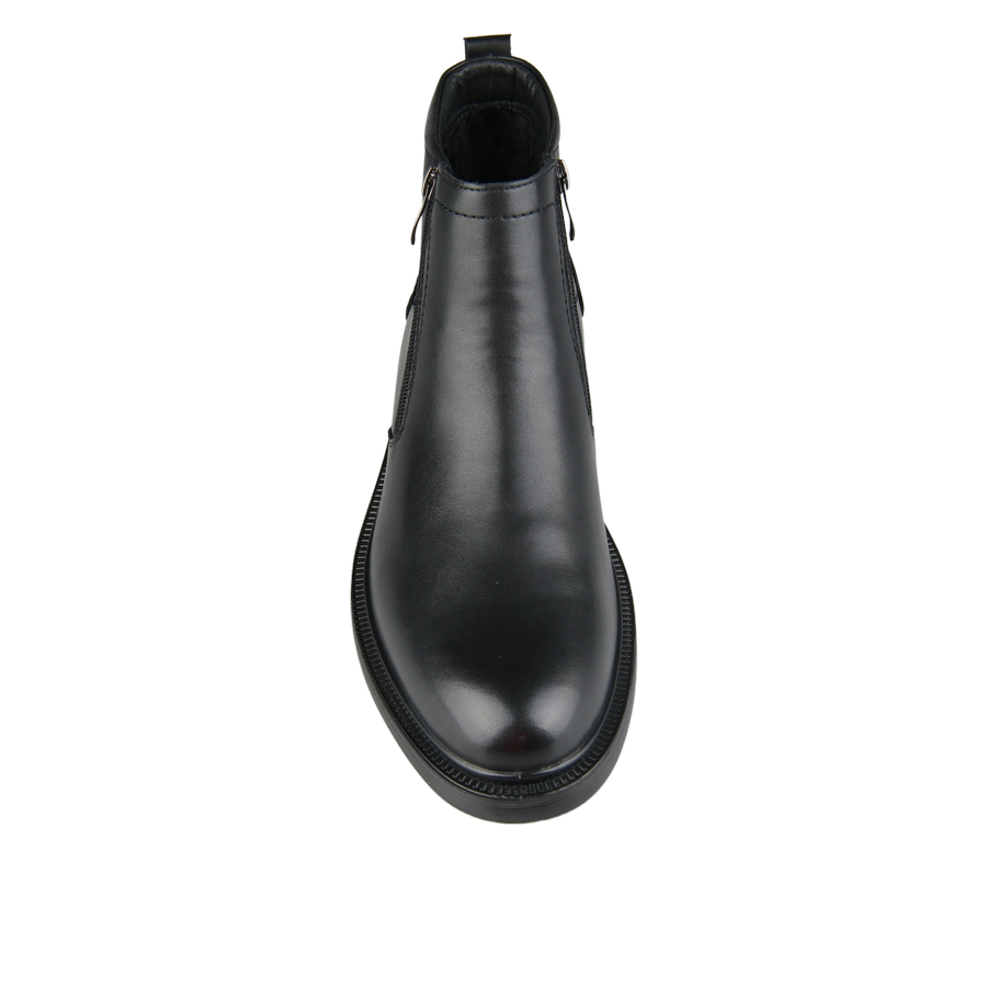 botine bărbați piele naturală negru 0162139