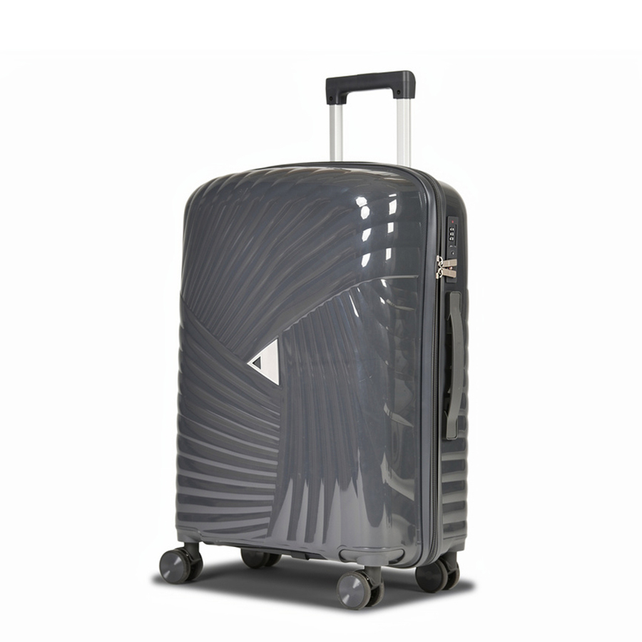 medium suitcase polypropylene dark gray 0161605