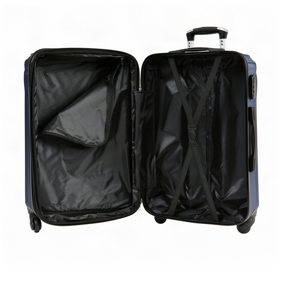 medium suitcase ABS plastic tŭmno sin dark blue 0163673