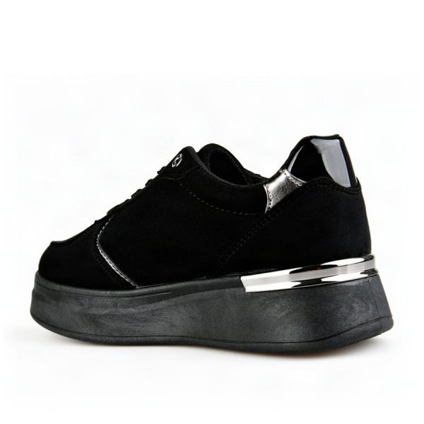 adidași damă textil/piele ecologică negru 0163359