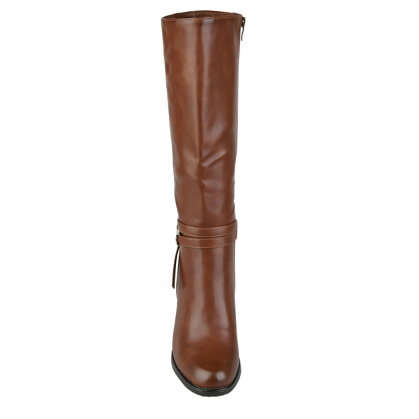 cizme damă piele ecologică maro 0162504