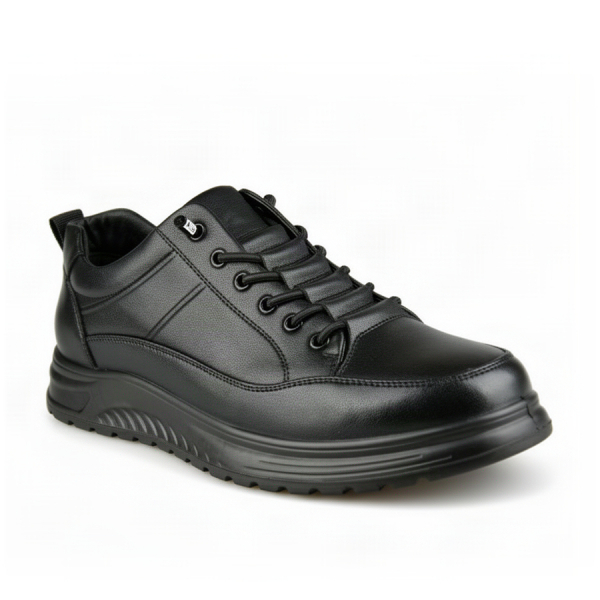 men's shoes genuin leather black 0162754