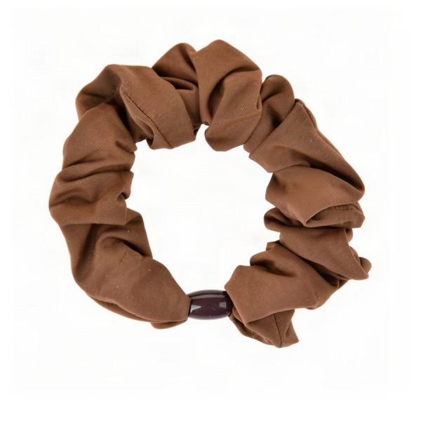 elastic de păr damă textil maro