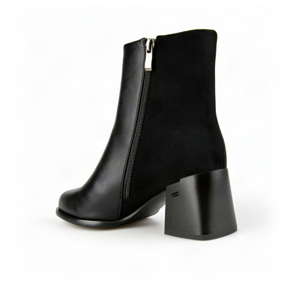 lady's boots synthetic leather/textile black 0162099