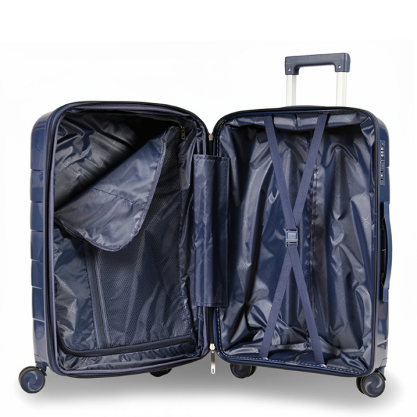 medium suitcase polypropylene tŭmno sin dark blue 0161593