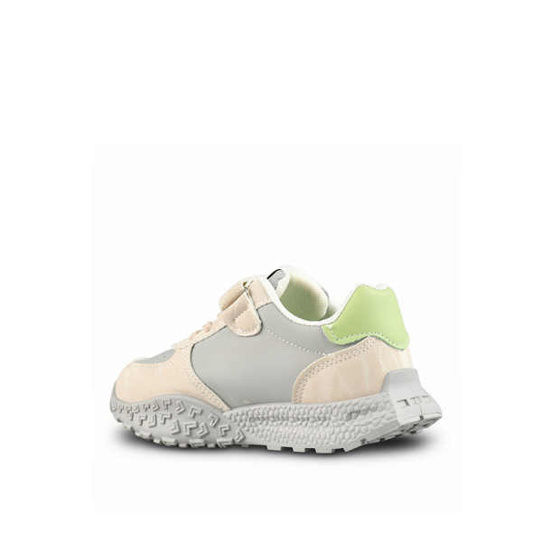 kids sneakers synthetic leather grey/green 0161800