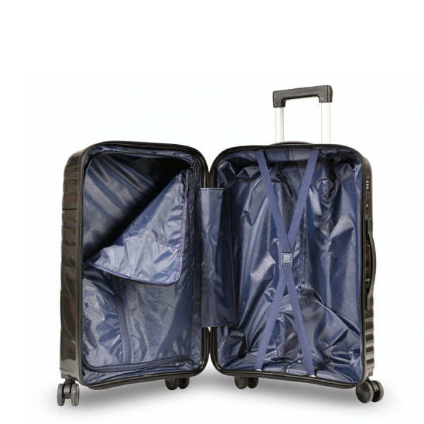 small suitcase polypropylene black 0161601
