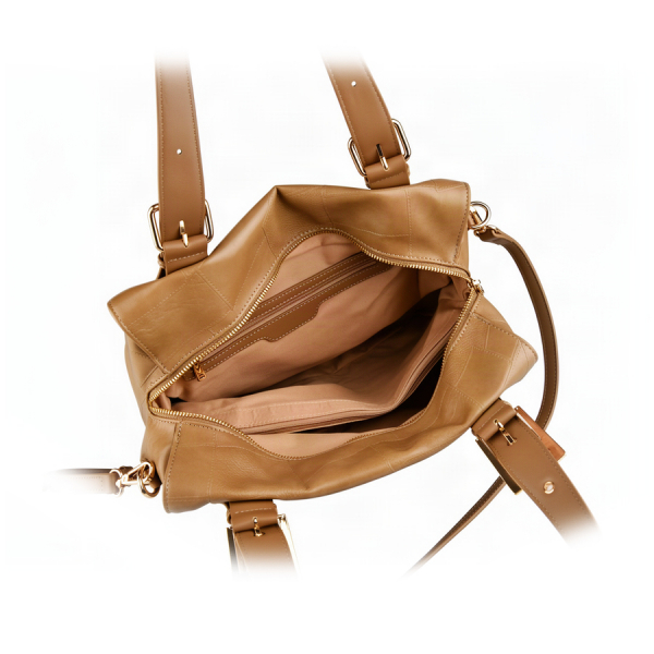 lady's bag synthetic leather light brown 0163292