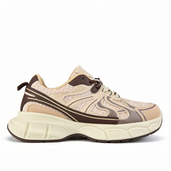 adidași damă textil/piele ecologică bej