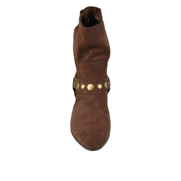 lady's boots textiles brown 0162811