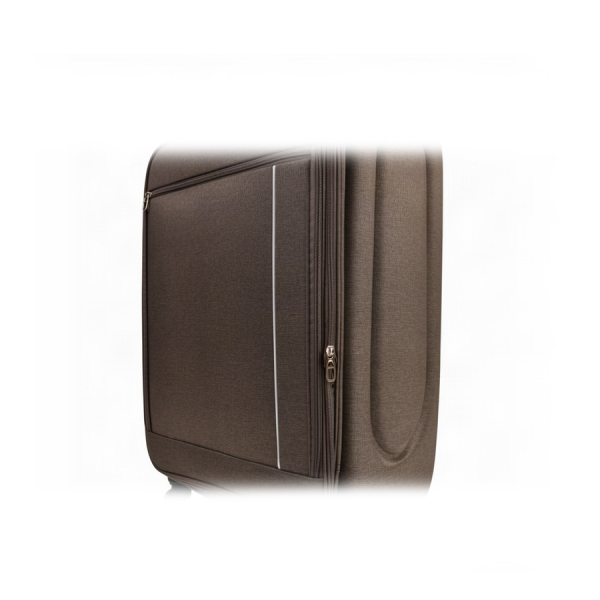 medium suitcase textile brown 0163703