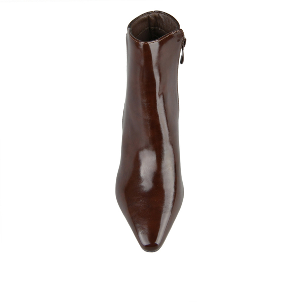 botine damă piele ecologică maro 0164207