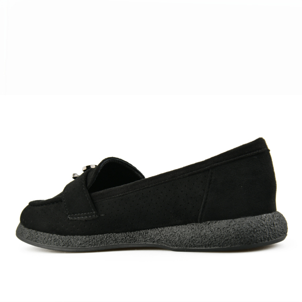 lady's shoes textiles black 0160486