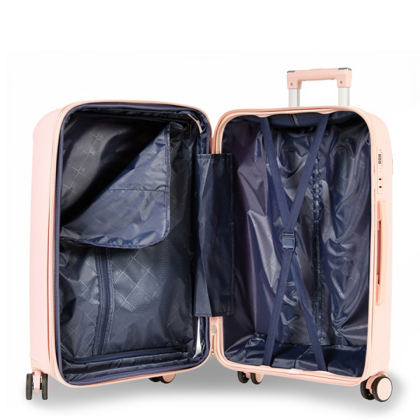 medium suitcase polypropylene pink 0161566