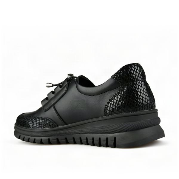 pantofi damă piele naturală negru 0163076