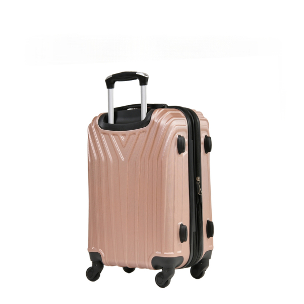 small suitcase ABS plastic pink 0163666