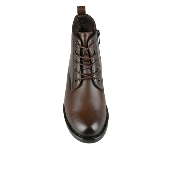 botine damă piele ecologică maro 0162917
