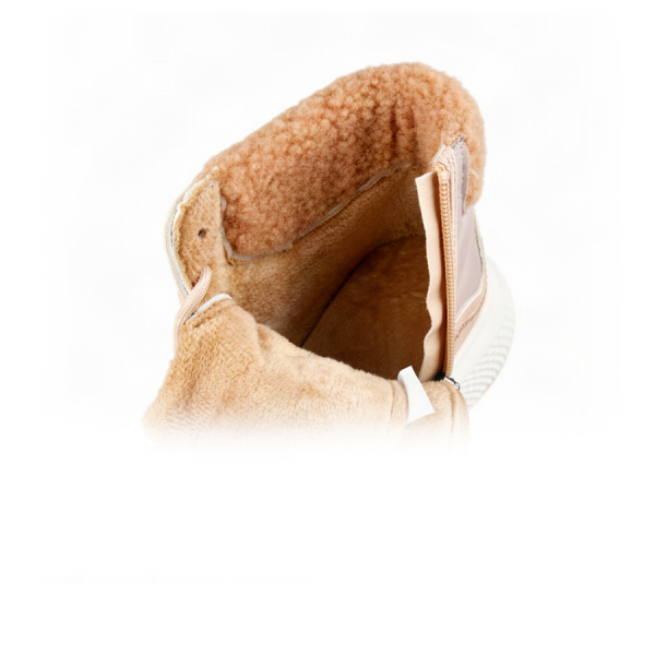 lady's boots eco leather/textile beige 0162358