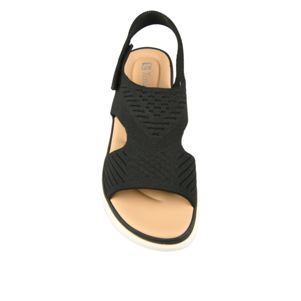 lady's sandals textiles black 0160692