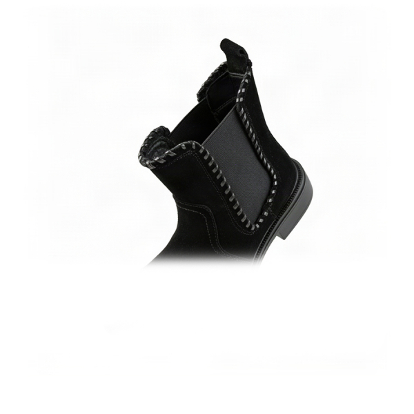 botine damă piele naturală negru 0162673