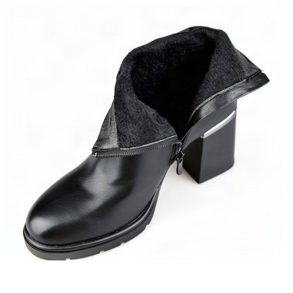 lady's boots synthetic leather black 0162525