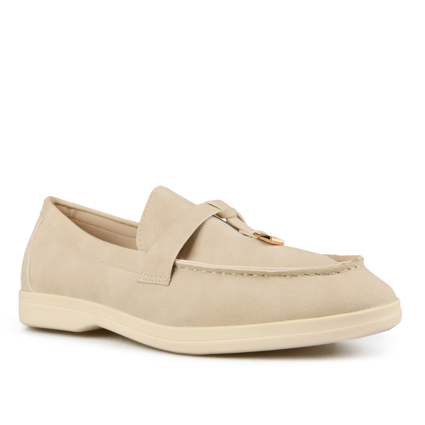 lady's shoes textiles beige
