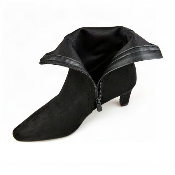 botine damă textil negru 0162824
