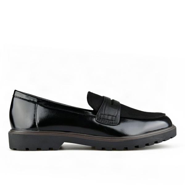 lady's shoes textile/synthetic leather black