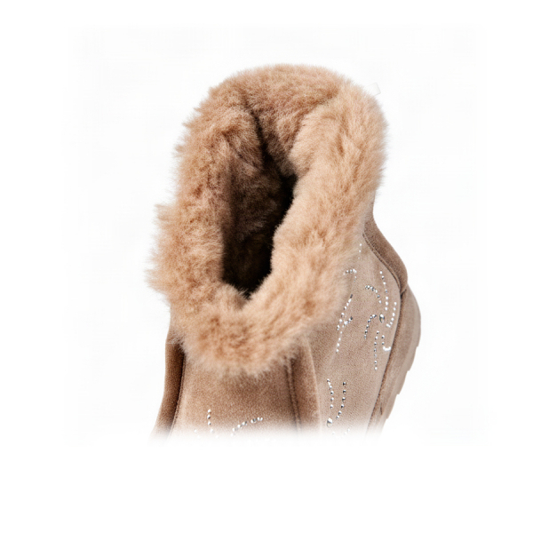 lady's boots textiles light brown 0162336