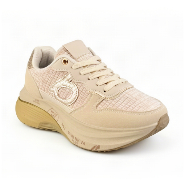 adidași damă piele ecologică/textil bej 0162591