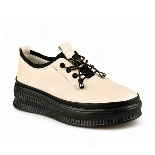 pantofi damă piele naturală bej 0163196