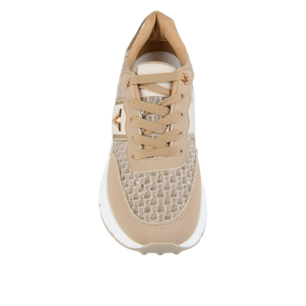 adidași damă piele ecologică/textil bej 0163585