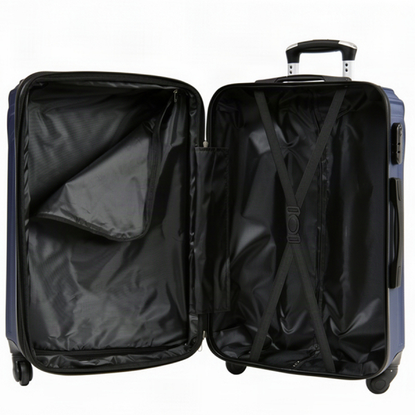 big suitcase ABS plastic tŭmno sin dark blue 0163674